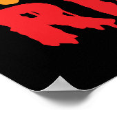 Funny Halloween Free Broom Rides Witch Pumpkins Poster (Hoek)