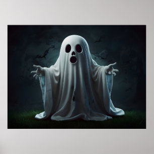 Funny Halloween geest Poster