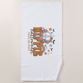 Funny Halloween gezegde Hippie Halloween Strandlaken (Voorkant)