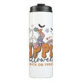 Funny Halloween gezegde Hippie Halloween Thermosbeker (Voorkant)