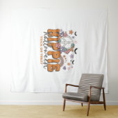 Funny Halloween gezegde Hippie Halloween Wandkleed (In Situ (horizontaal))