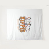 Funny Halloween gezegde Hippie Halloween Wandkleed (Voorkant (horizontaal))