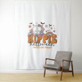 Funny Halloween gezegde Hippie Halloween Wandkleed (In situ)
