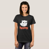 Funny Halloween Ghost Cat T-shirt (Voorkant volledig)