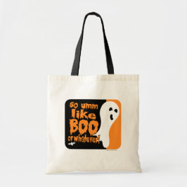 Funny Halloween Ghost Character What Slogan Tote Bag