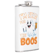 Funny Halloween Ghost Design - "I'm Here for the B Heupfles (Rechts)