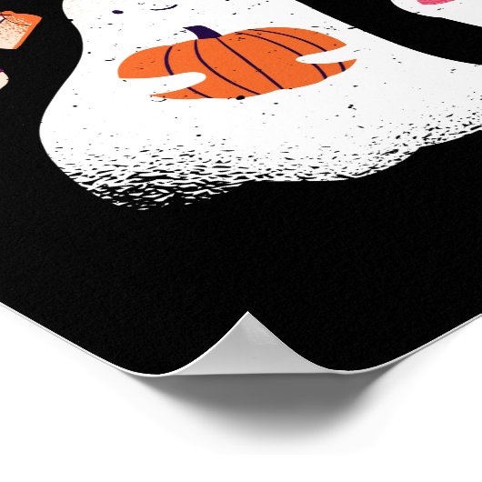 Funny Halloween Ghost Pun Boo Dinner Party Poster (Hoek)