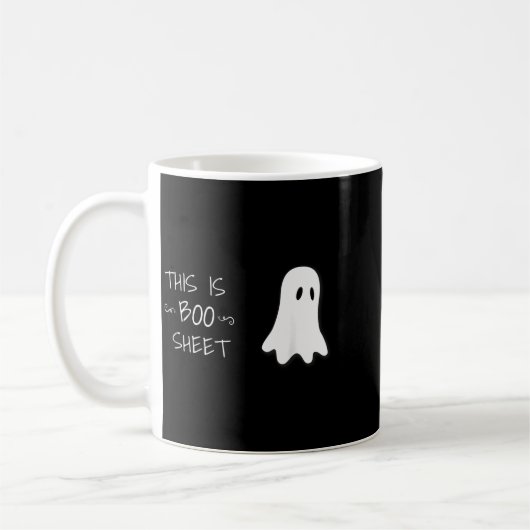 Funny Halloween Ghost This Is Boo Sheet  Koffiemok (Links)