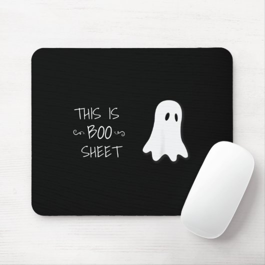 Funny Halloween Ghost This Is Boo Sheet  Muismat (Met muis)