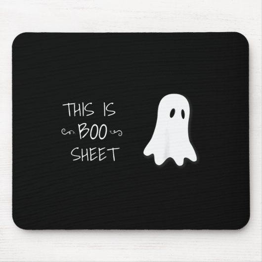 Funny Halloween Ghost This Is Boo Sheet  Muismat (Voorkant)