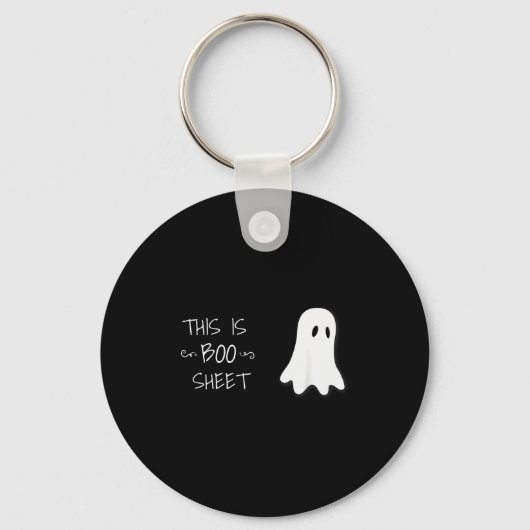 Funny Halloween Ghost This Is Boo Sheet  Sleutelhanger (Voorkant)