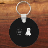 Funny Halloween Ghost This Is Boo Sheet  Sleutelhanger (Voorkant)