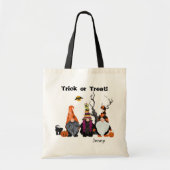 Funny Halloween Gnomes Trick or treat Tote Bag (Voorkant)