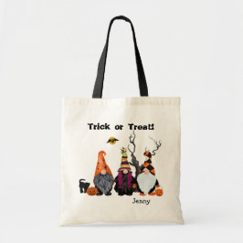 Funny Halloween Gnomes Trick or treat Tote Bag