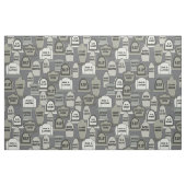 Funny Halloween Gravestone Gravestone Grey Stof (Fat Quarter)