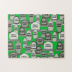 Funny Halloween Gravestone Legpuzzel