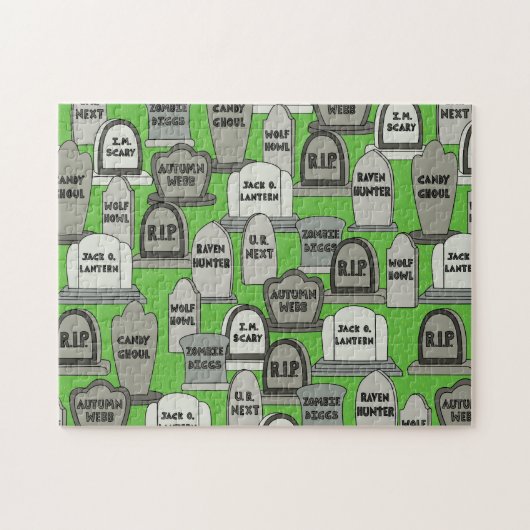 Funny Halloween Gravestone Legpuzzel (Horizontaal)