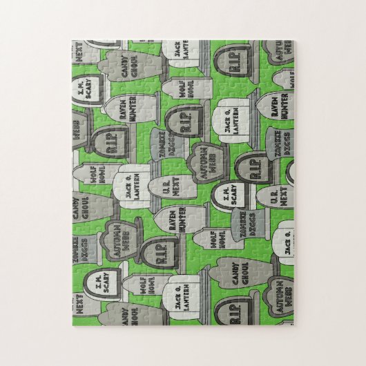 Funny Halloween Gravestone Legpuzzel (Verticaal)