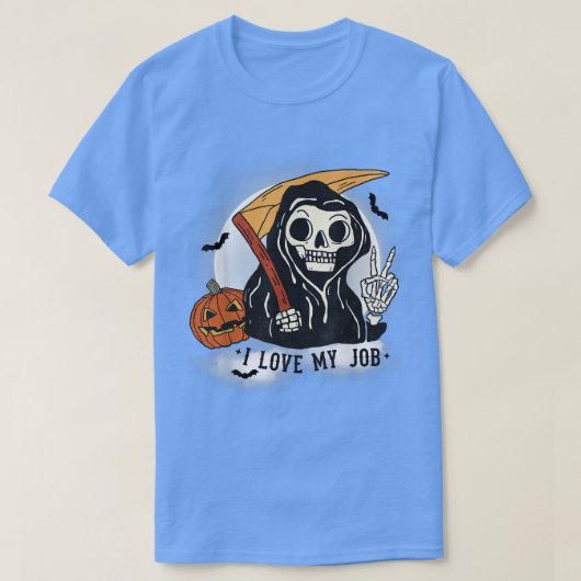 Funny Halloween Grim Reaper T-shirt (Design voorkant)
