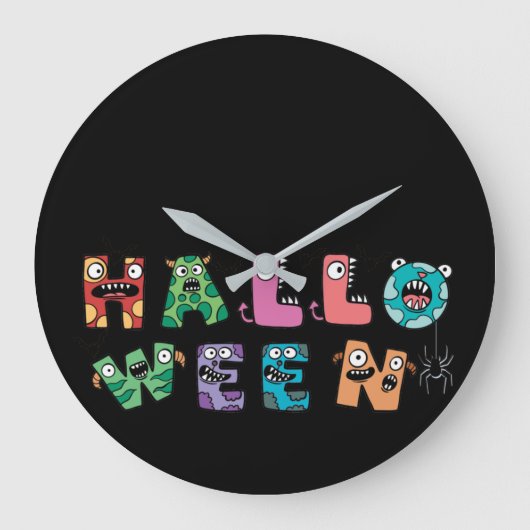 Funny Halloween Grote Klok (Voorkant)