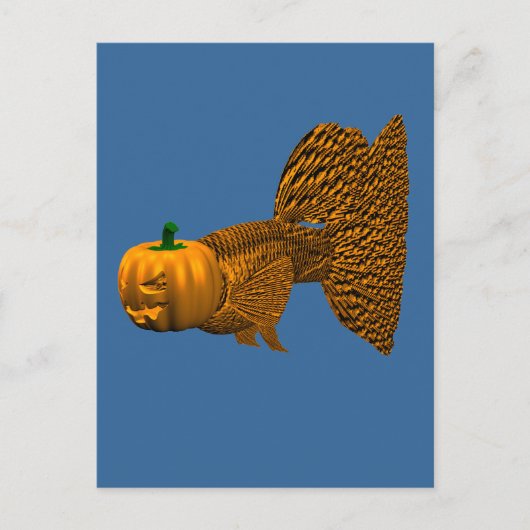 Funny Halloween Guppy Briefkaart (Voorkant)