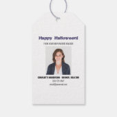 Funny Halloween Haunted House Real Estate Cadeaulabel (Achterkant)