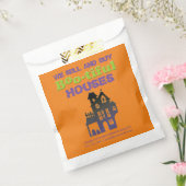 Funny Halloween Haunted House Real Estate Treat Bedankzakje (Gezegeld)
