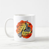 Funny Halloween Heks Flying Monkeys Gezegde Koffiemok (Links)