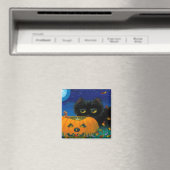 Funny Halloween Herfst Cat Mouse Art Creationarts Magneet (Insitu (Vaatwasser))