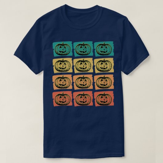 Funny Halloween Herfst Jack O Lantern Cute Pumpkin T-shirt (Design voorkant)