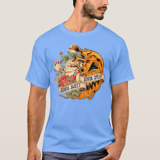 Funny Halloween Herfst Pumpkin Flower Sorta Sweet  T-shirt