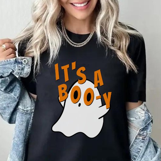 Funny Halloween Het is een Boy Ghost Baby shower W T-shirt