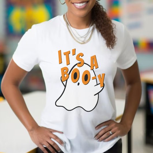 Funny Halloween Het is een Boy Ghost Baby shower W T-shirt