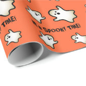 Funny Halloween Het is spookytijd-geesten Cadeaupapier (Rol Hoek)