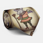 Funny Halloween Hippo Stropdas (Opgerold)