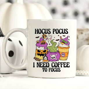 Funny Halloween Hocus Pocus Gezegde Koffiemok