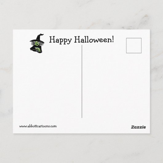 Funny Halloween Humor Briefkaart (Achterkant)