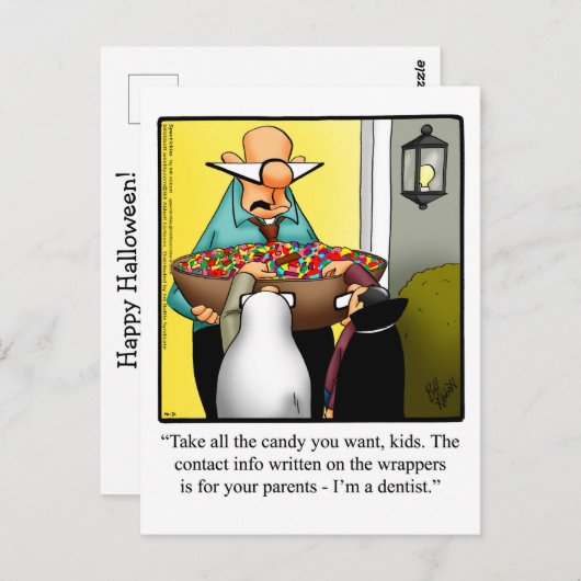 Funny Halloween Humor Briefkaart (Voorkant / Achterkant)