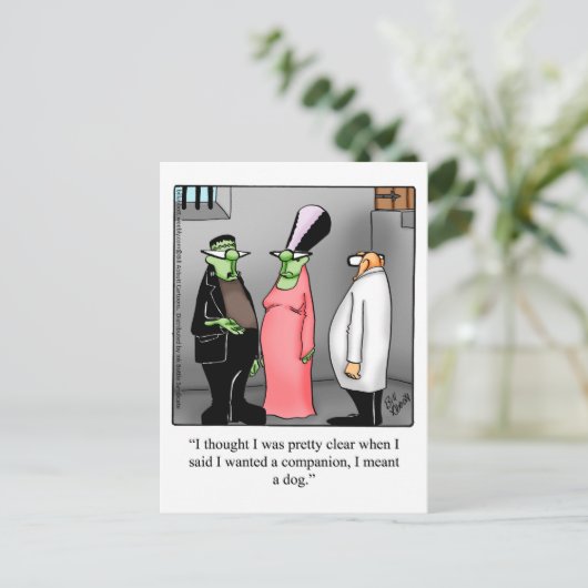 Funny Halloween Humor Briefkaart (Staand voorkant)