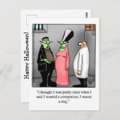 Funny Halloween Humor Briefkaart (Voorkant / Achterkant)