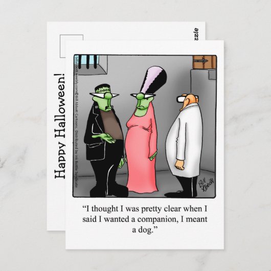 Funny Halloween Humor Briefkaart (Voorkant / Achterkant)