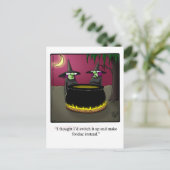 Funny Halloween Humor Briefkaart (Staand voorkant)