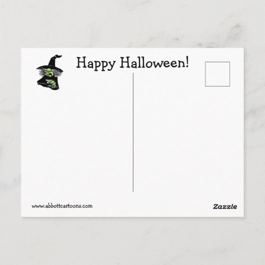 Funny Halloween Humor Briefkaart (Achterkant)