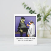 Funny Halloween Humor Briefkaart (Staand voorkant)