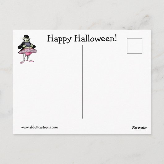 Funny Halloween Humor Briefkaart (Achterkant)