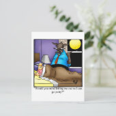 Funny Halloween Humor Briefkaart (Staand voorkant)