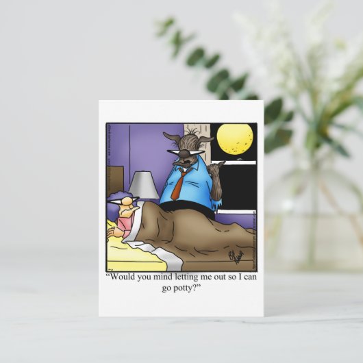 Funny Halloween Humor Briefkaart (Staand voorkant)