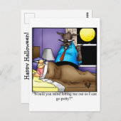 Funny Halloween Humor Briefkaart (Voorkant / Achterkant)
