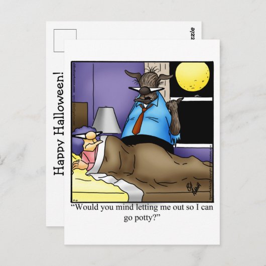 Funny Halloween Humor Briefkaart (Voorkant / Achterkant)