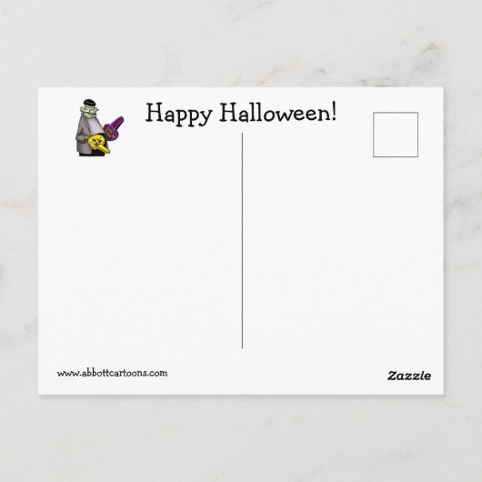 Funny Halloween Humor Briefkaart (Achterkant)